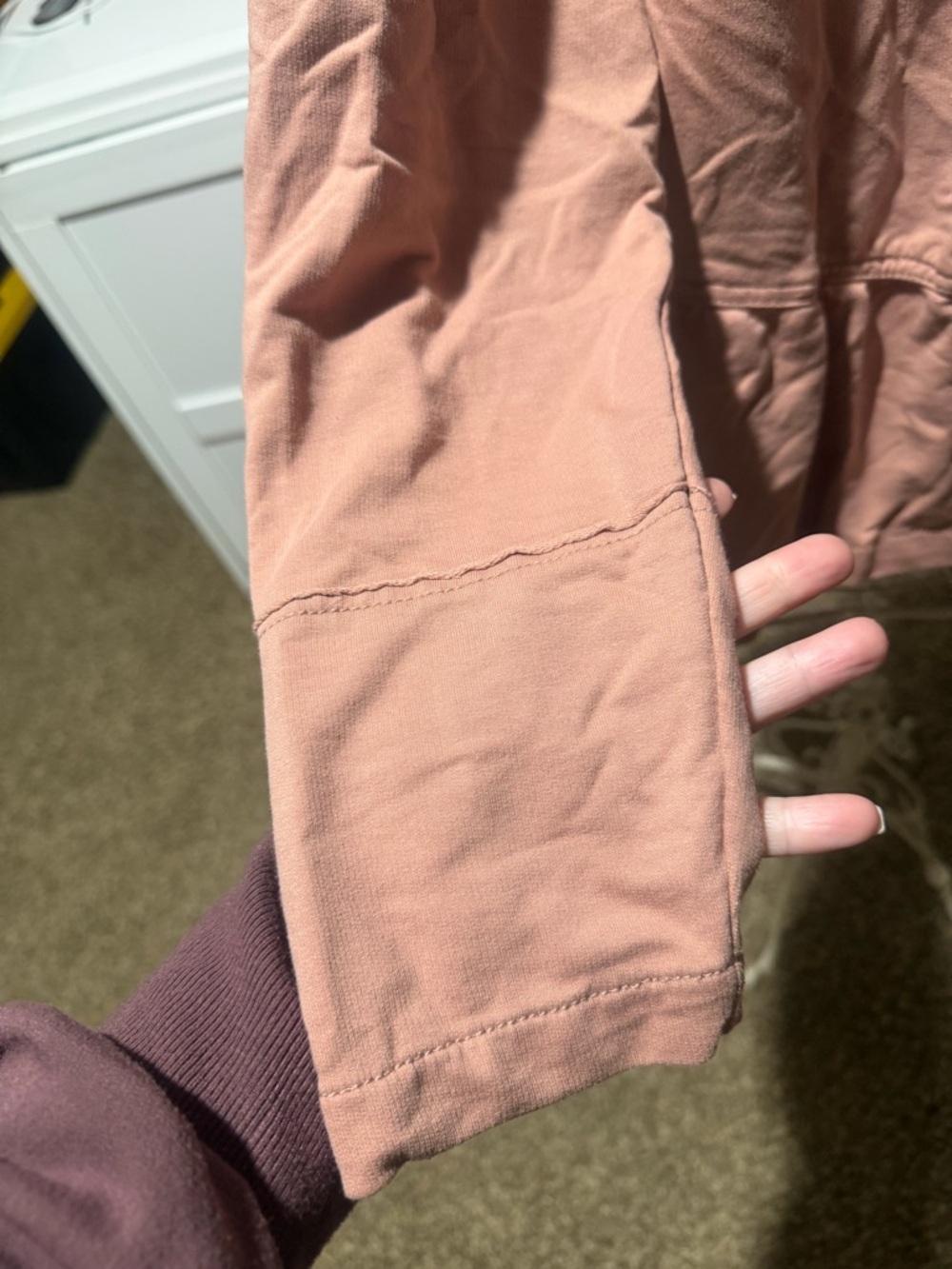 Maurices Pink Ruffle-Hem Knit Military Jacket - Picture 4 of 8